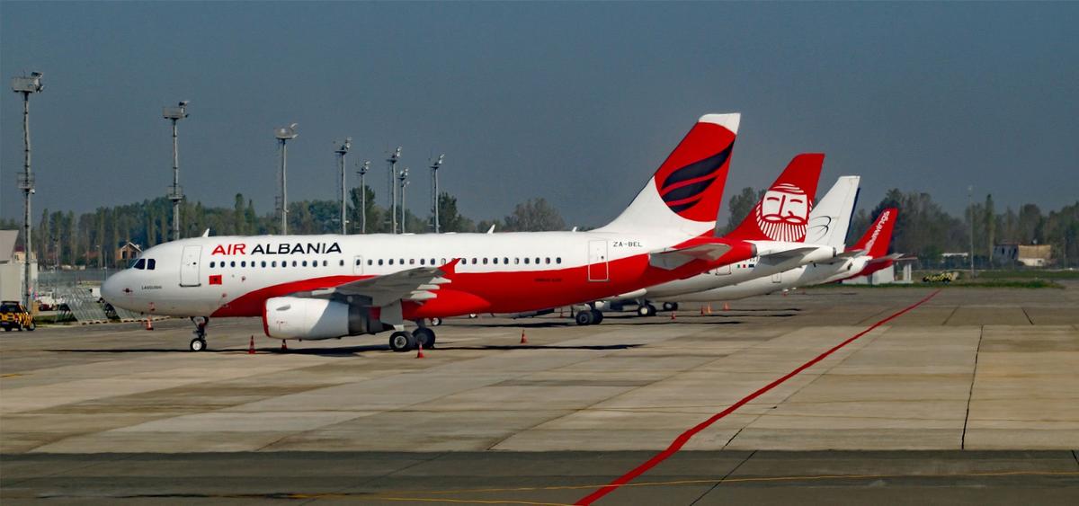 Image of one of Air Albania aircrafts