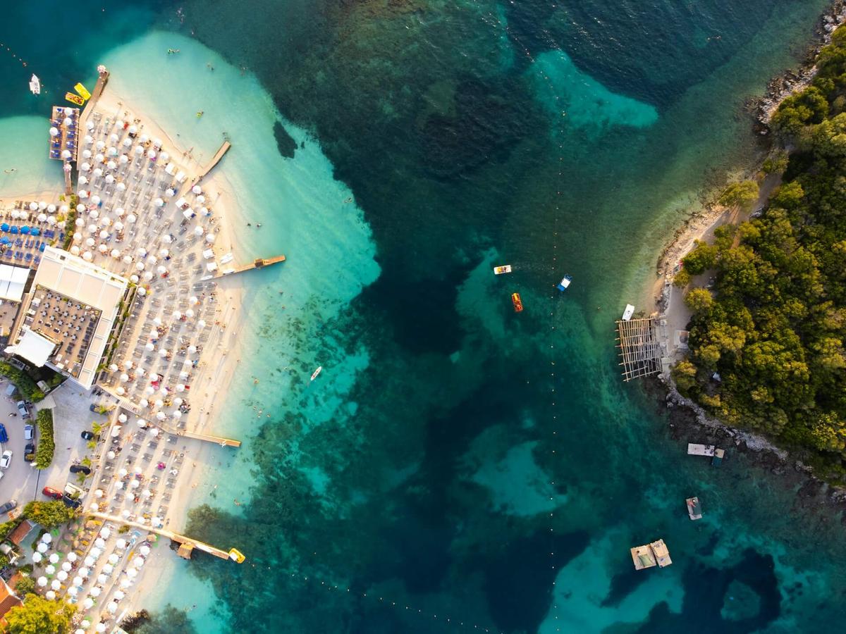 Image of Ksamil,Sarande, an image taken from drone