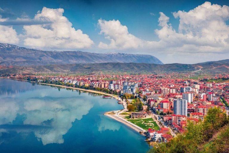 Image of Pogradec from above